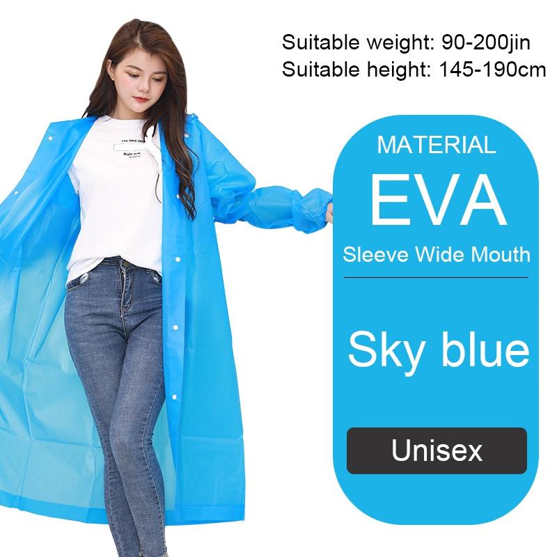 Уличный плащ для взрослых мужчин и женщин из утолщенного материала EVA с рукавами, военный зеленый дождевик для походов, скалолазания