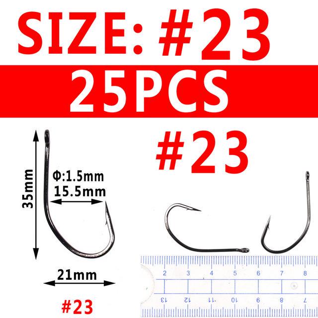Стальные крючки для рыбалки, 50 шт