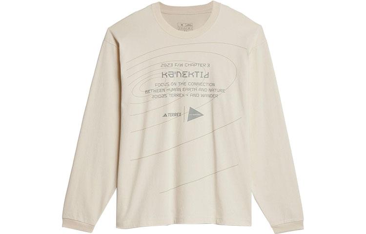 adidas X And Wander Adidas TERREX X And Wander Футболки Унисекс Белый Круглый Вырез Умеренный Прямой Крой HZ0670