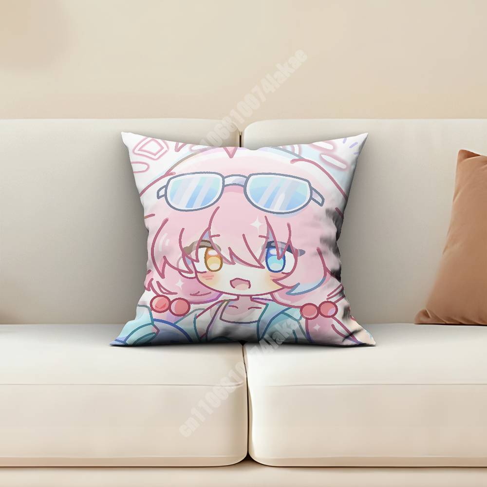 Blue Archive Takanashi Hoshino Pillow Cover Cushion Case Sofa Couch Home Gaming Room Decoration