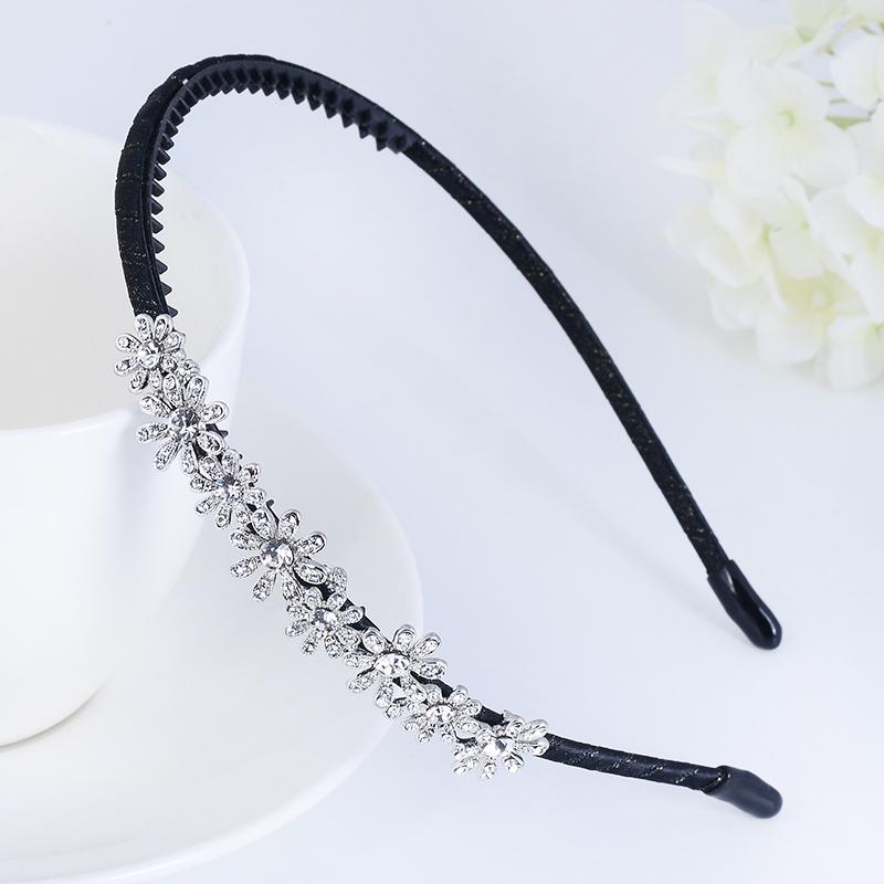 EASYA Новые Простые Ручной Работы Повязки на Голову с Бантиком-Бабочкой для Женщин и Девочек Модные Аксессуары для Волос с Кристаллами и Стразами в Виде Цветка Ювелирные Изделия