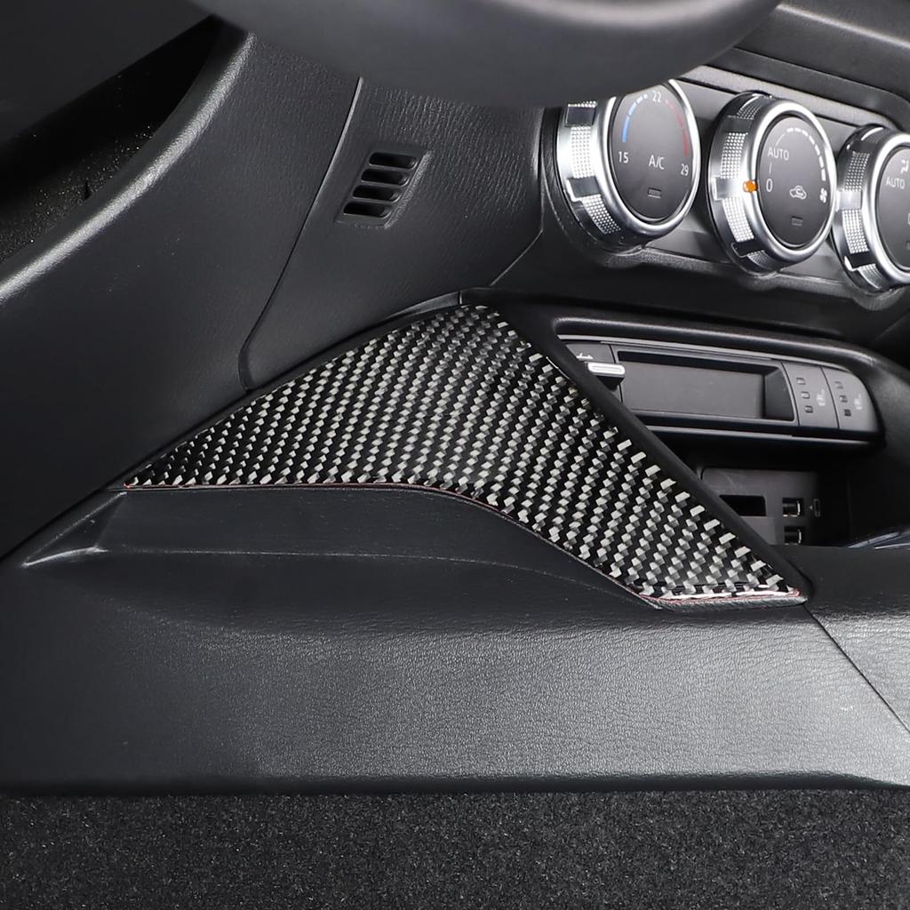 Hcilloend Carbon Fiber Side Console Center Console Side Carbon Fiber Side Covers for New Mazda Roadster RF ND Series Easy Decorative Interior Custom
