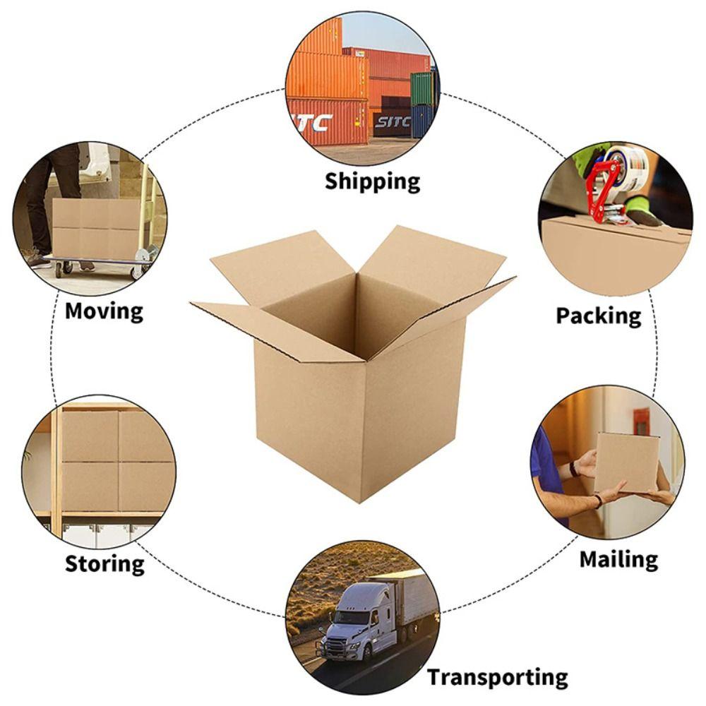 10 шт. Разноразмерные Коричневые Белые Подарочные Коробки на День Рождения, Свадьбу, Бумажная Коробка, Упаковочная Коробка для Подарков