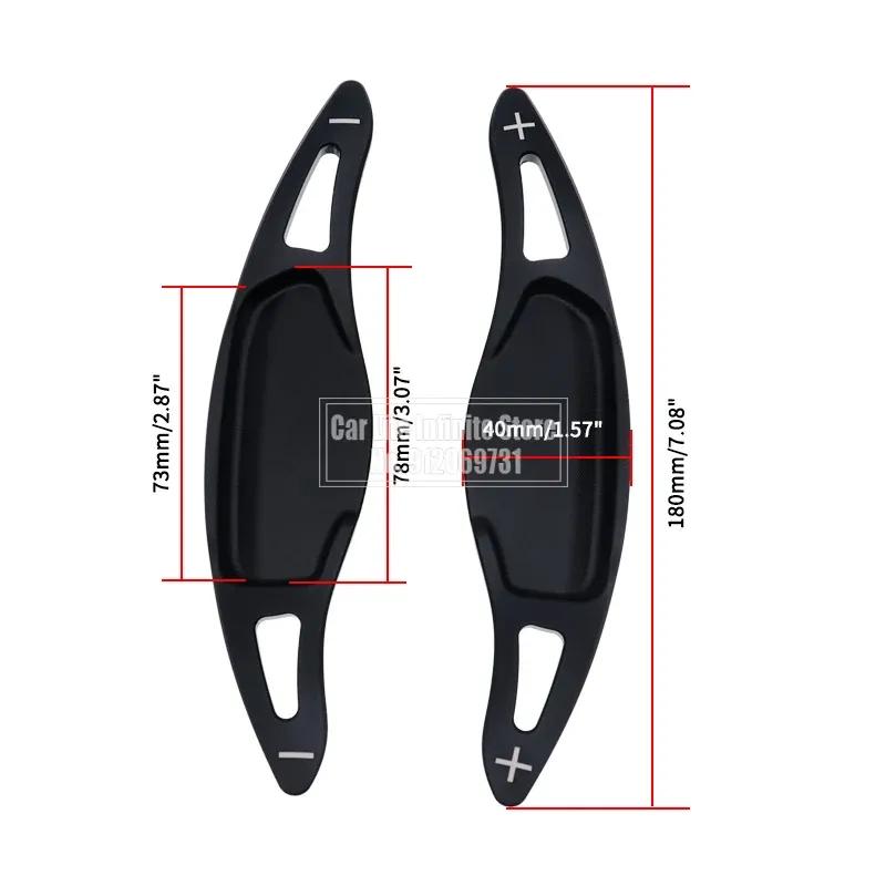 Pair Car Steering Wheel Shift Paddle Shifter Extension For Kia Stinger CK 2018 2019 2020 CNC Aluminum Alloy Chassis Parts