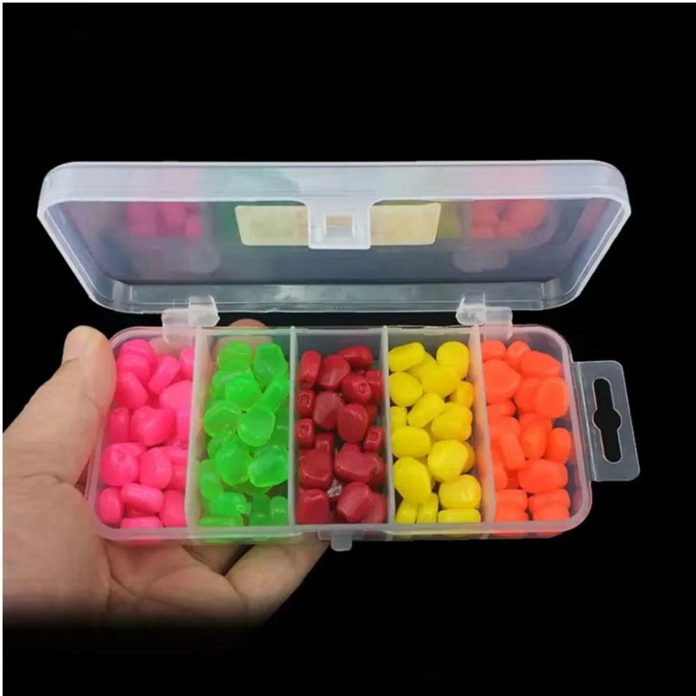 100PCS PVC Fishing Baits 1cm 0.3g Hinged Lures Vibrant Floating Baits Outdoor Fishing