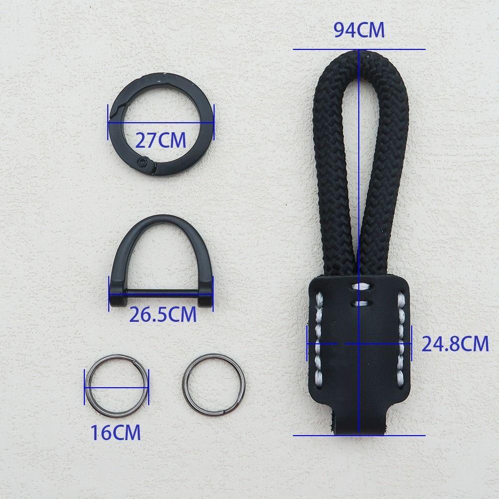 Creative DIY Leather Keychain Handmade Gift Bag Pendant Trendy Car Keychain