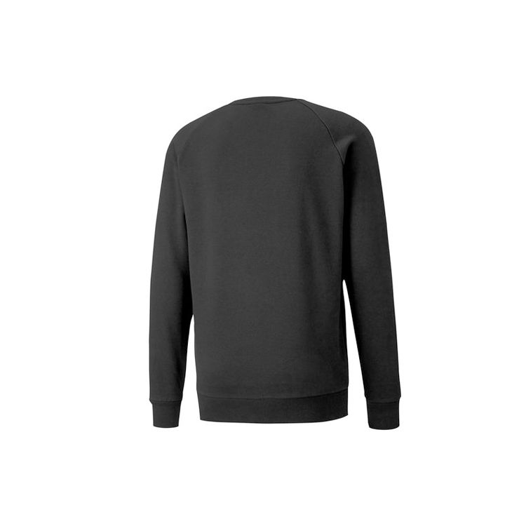 Puma Casual Sports Breathable Letter Print Crew Neck Sweatshirt Men Tops Black 844126-01