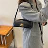 Сумка-багет, винтажная сумка на плечо из ПУ кожи, простая прямоугольная сумка подмышку, для девочек