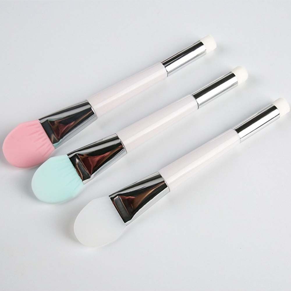 3 Colors Facial Makeup Brush Facial Mud Stirring Stick Makeup Applicator Double Head Mask Brush
