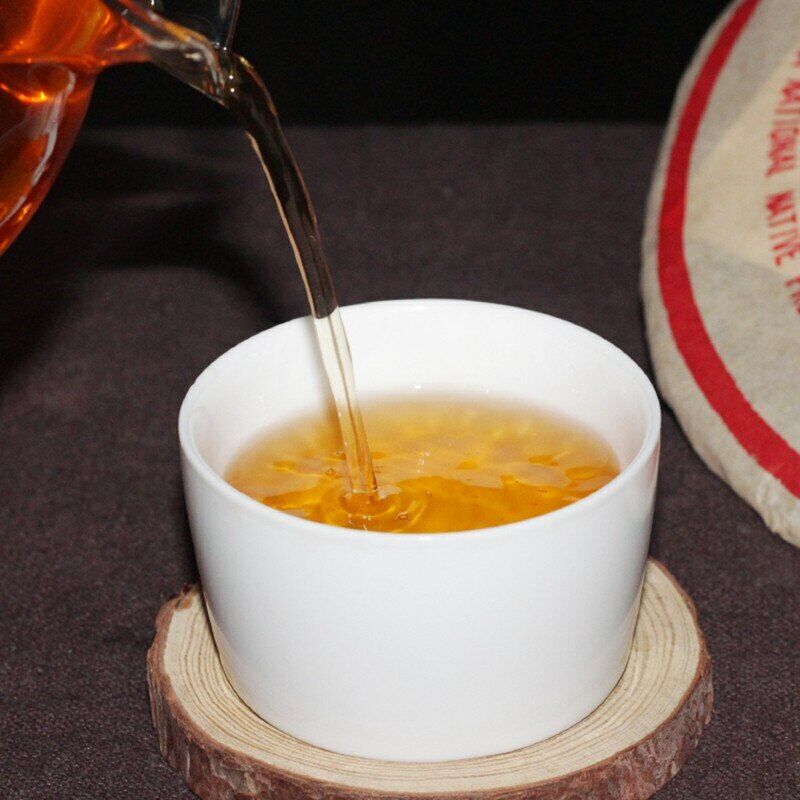 CNNP Чжунча, 2003 года выдержки, Юньнань Пуэр, чайный пирог, 357 г, сырой