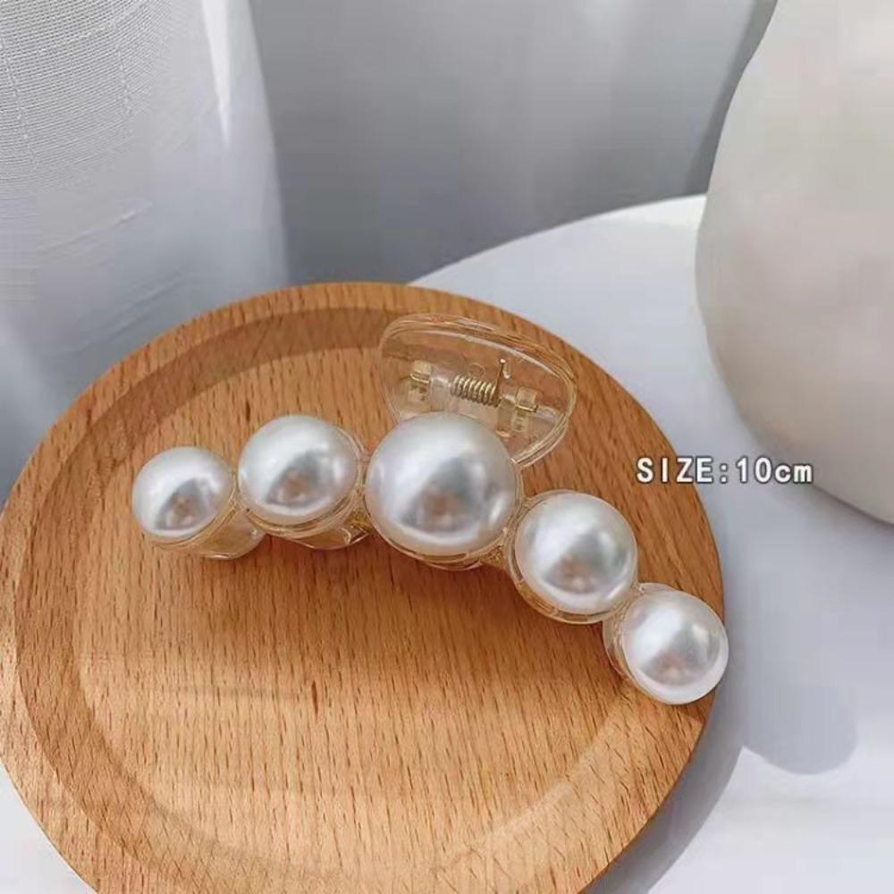 Imitation Pearl Pearl Hair Clip Plastic Girls Hairpin Fashion Fashion Elegant Hairgrips