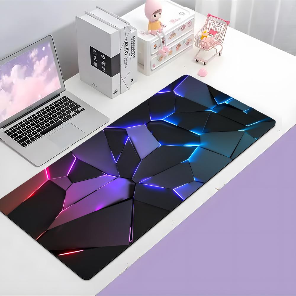 Messy Texture Simple Modern Art Mouse Pad Large Gaming Mousepad With Thick Stitched Edge NonSlip Desk Mat