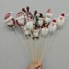 Decorations for Christmas, Creative Decorations for Elk, Snowman, Card Insertion, Santa Claus Cartoon, Plush Flowers Bouquet