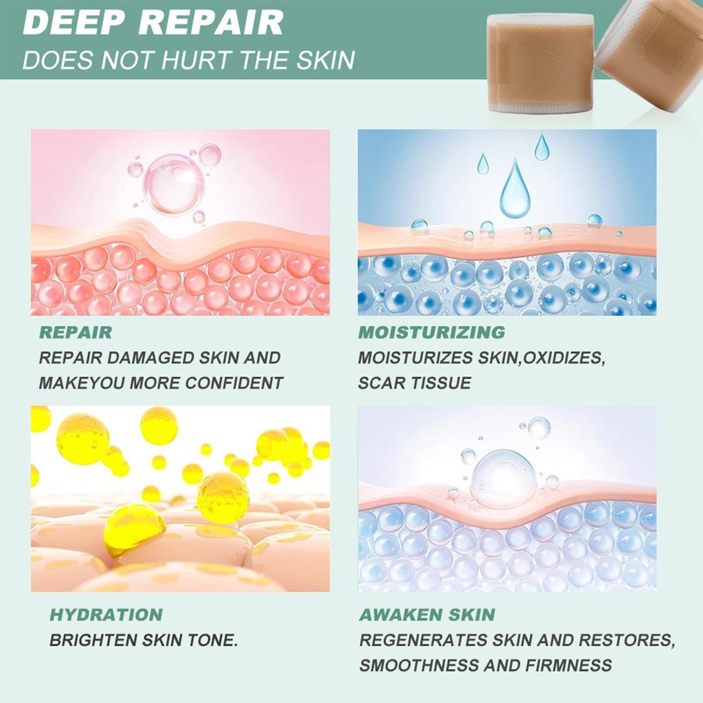 Самоклеящаяся силиконовая заплата для кожи для ремонта и сглаживания заплат по уходу за кожей