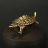 Vintage Brass Crocodiles Turtle Ornaments Home Turtle Keychain Pendants Tea Pet Ornaments Turtle Handicraft Figurines Wholesale