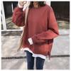 Fake Two-piece Velvet Sweatshirt for Women, New Autumn and Winter Korean Style Loose Student BF Harajuku Style Hong Kong Style Top Trendy