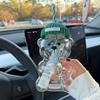 Большая емкость 500 мл Милая стеклянная кружка с мишкой Новый рождественский подарок Прочная для кофе, пива, вина, коктейлей Кружка с соломинкой