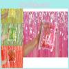Яркая 1x3м Занавес-дождик из конфет Для Фотофона на День Рождения В Нескольких Ярких Цветах