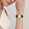 Casio СТАНДАРТНЫЕ Антимагнитные кварцевые часы на кожаном ремешке Женские часы Белый циферблат LQ-398GL-7B3LJH