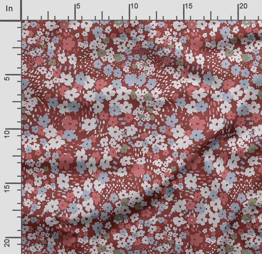 Soimoi Цветочный принт, хлопковый батист, ткань для квилтинга, продаваемая во дворе, хлопчатобумажная ткань средней плотности шириной 42 дюйма,