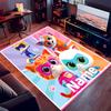 Custom personalization SuperKitties Print Area Rug - Soft, Washable Non-Slip Indoor Mat,Living Room,Home&Office Decorative Rug