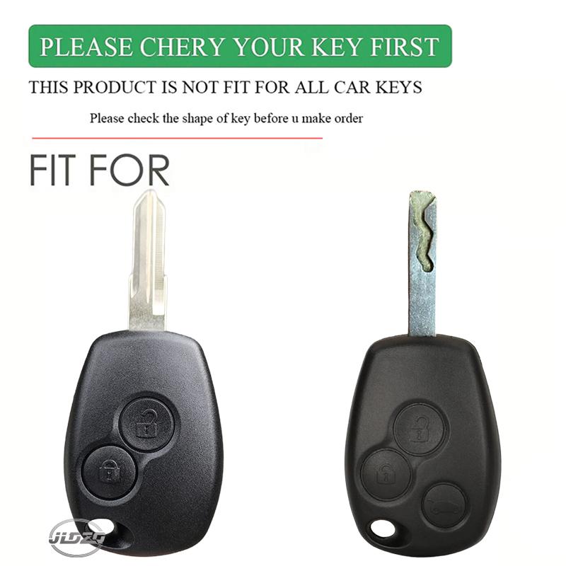 Чехол стиль Carbon Fibre Крышка для ключа 2 кнопки Для Renault Clio Scenic Megane Duster Sandero Captur Twingo Modus Автомобильный брелок