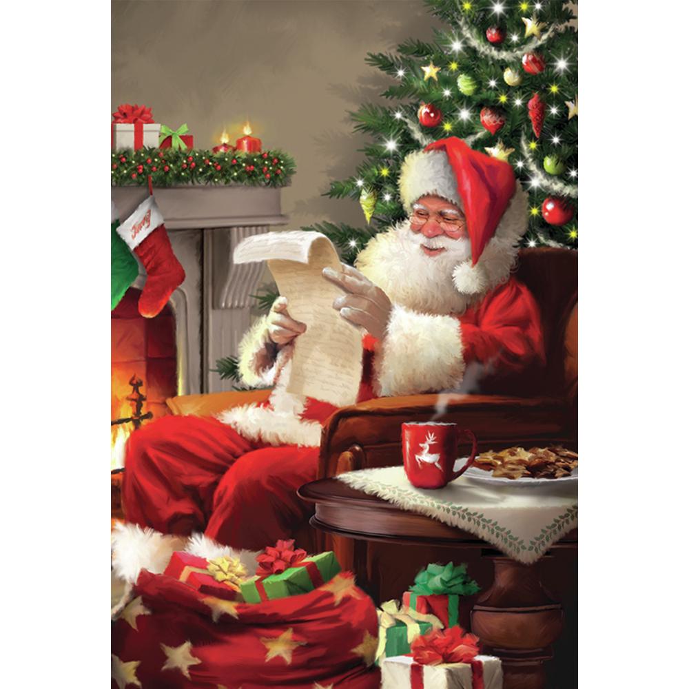 DIY Алмазная картина "Санта-Клаус" Полный круг Город Рождественский Алмаз Полный набор Вышивка 5D Вышивка крестиком Украшение дома