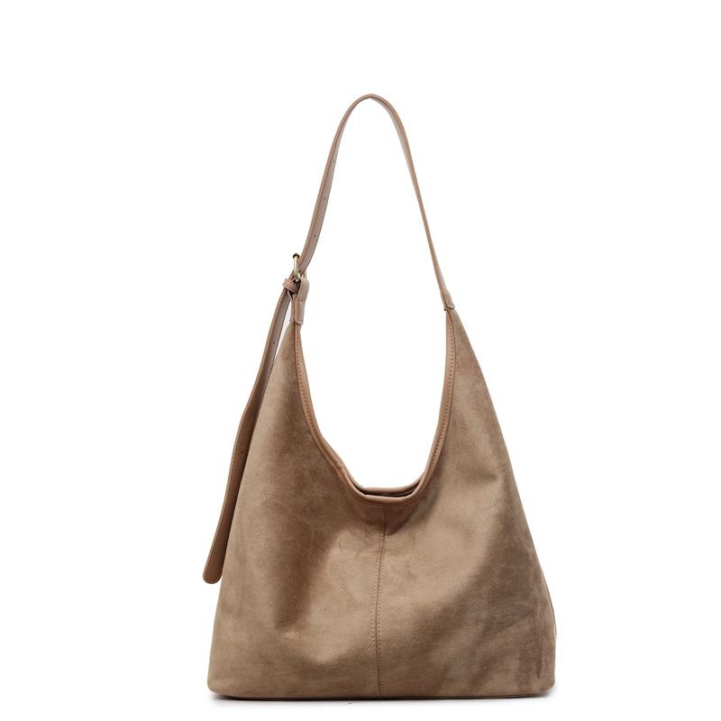 Korean retro large-capacity tote bag women's 2026 autumn simple mother and child bag to work commuting shoulder armpit bag