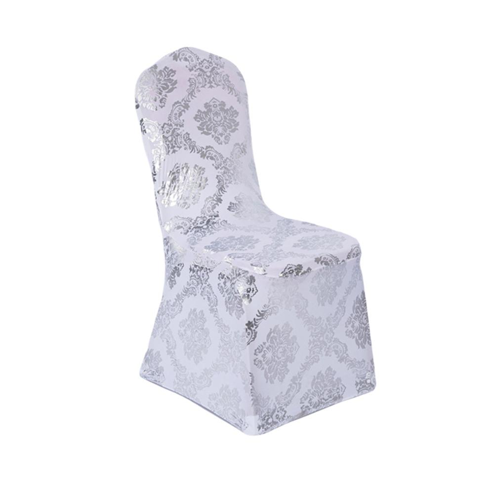 Dust-proof Bronzing Elastic Chair Cover Full Cover Wedding Chair Cover Restaurant