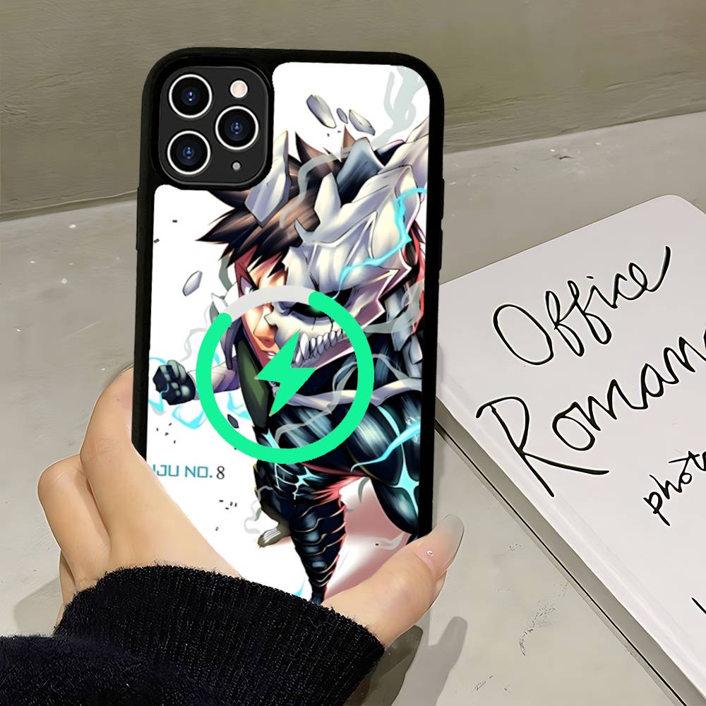 Япония Классические Комиксы K-Kaiju No8 Аниме Магнитный Чехол Для IPhone 17 16 14 13 12 11 15 Pro Max Plus Беспроводная Зарядка Чехол для Телефона