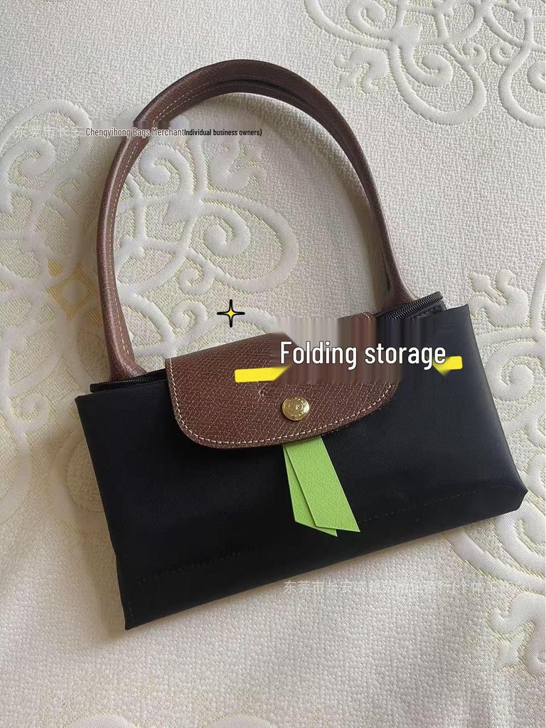 Сумка Longxiang 70th Anniversary Classic из водонепроницаемого нейлона, наплечная, женская, большая вместительная.