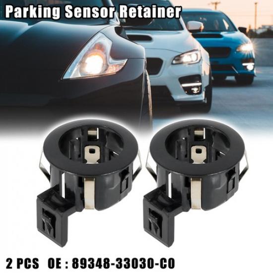 2 pcs 89348-33030-C0 Black Car Rear Bumper Parking Sensor Retainer for Toyota