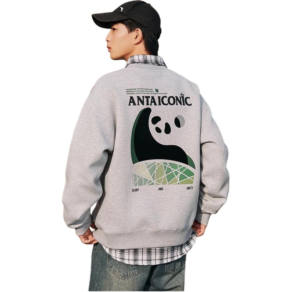 Anta Life Collection Sweatshirt Unisex Gray Heather Gray 172518713-3