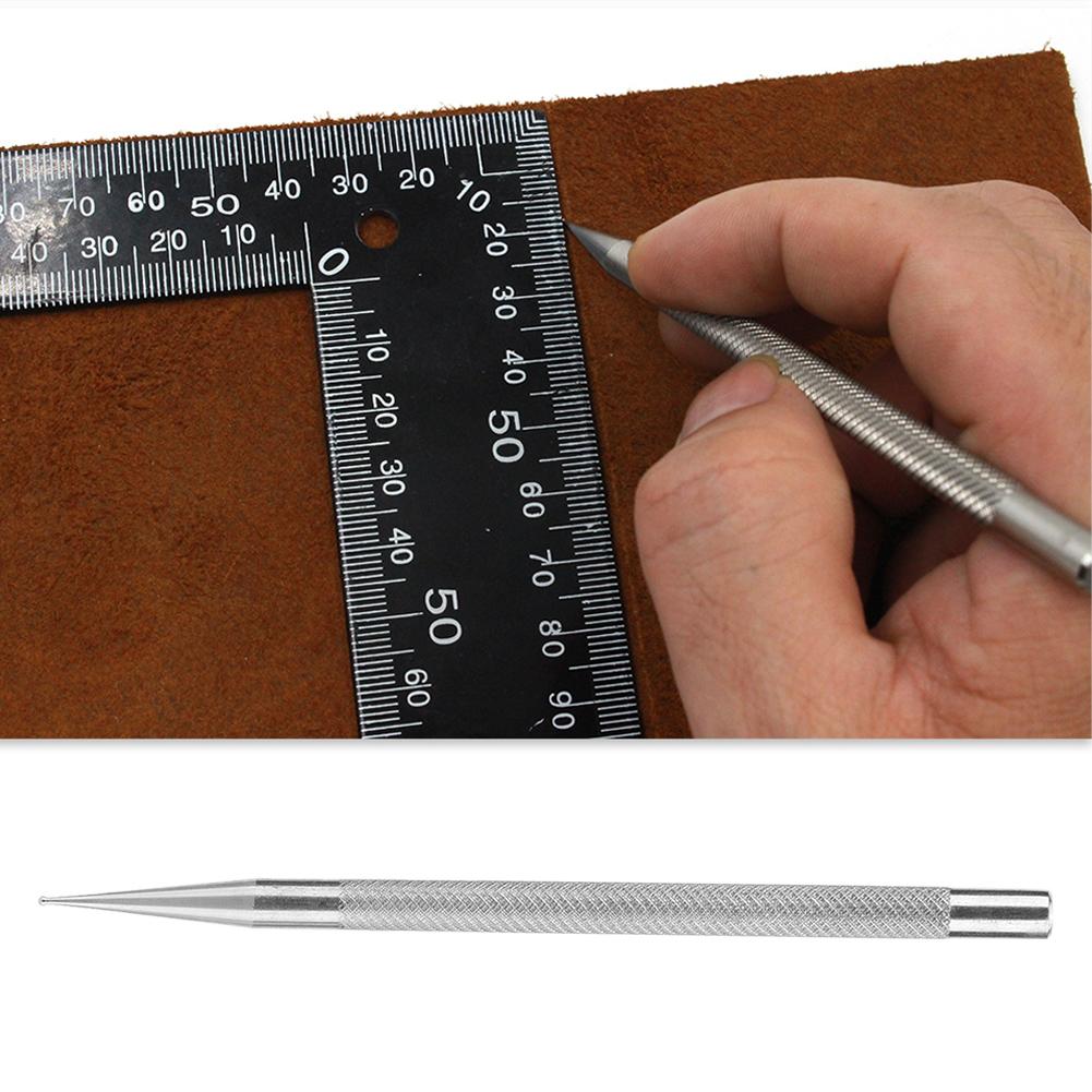 Stainless Steel Round Head Tracing and Positioning Line Pen DIY Leather Tool