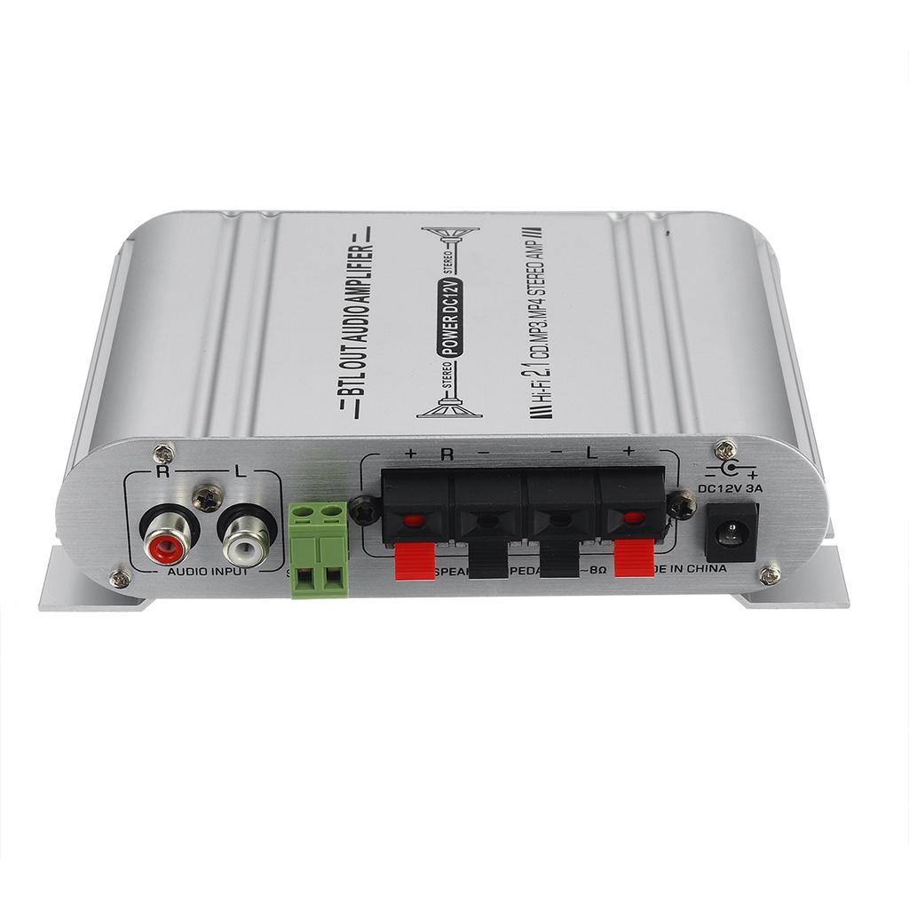 40 Вт DC 12 В Hi-Fi усилитель 2,1 канала Super Bass Большой фильтр для CD DVD динамиков MP3