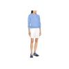 Polo Ralph Lauren FW22 Solid Color Hooded Drawstring Long Sleeve Sweatshirt Women Sweatshirt Blue 211872989-003