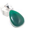Natural Green Onyx Gemstone 925 Sterling Silver Jewelry Pendant 1.77" l6N72