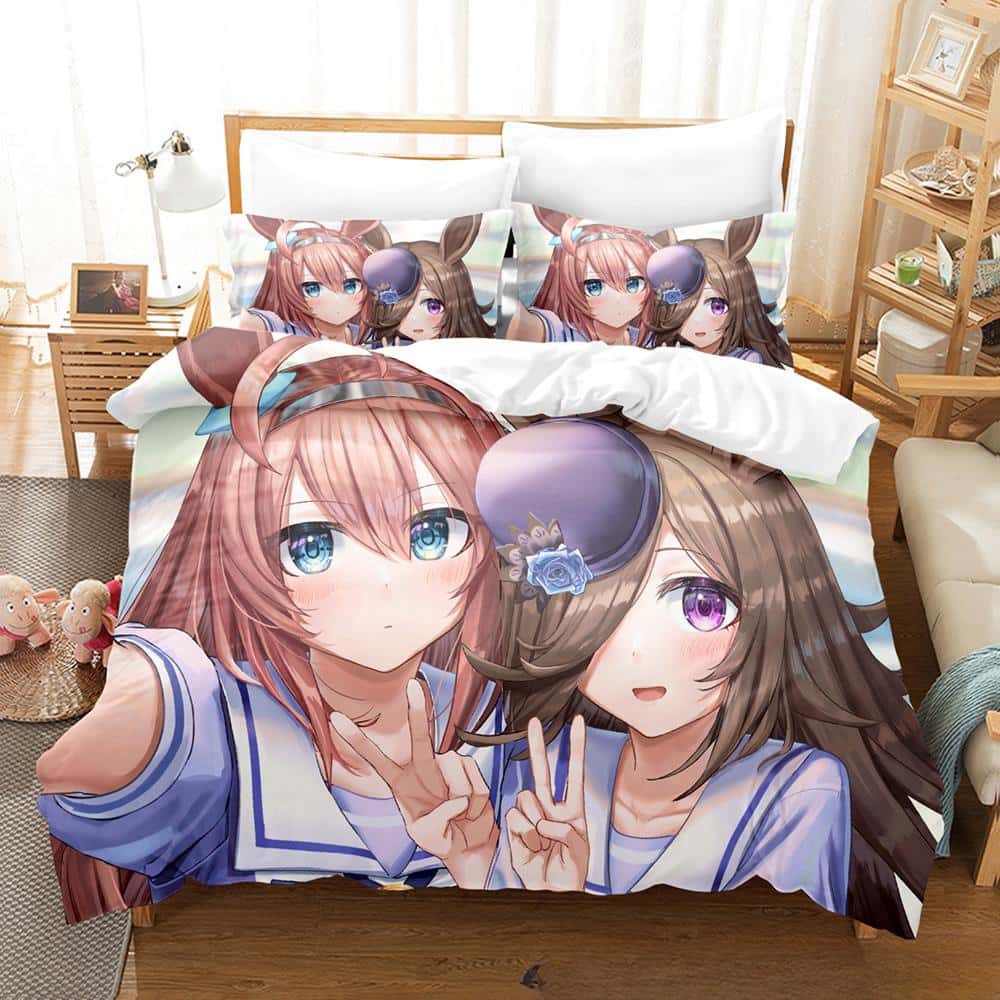 3D Kawii Girls Uma Musume Pretty Derby комплект постельного белья Single Twin Full Queen King Size комплект постельного белья для взрослых и детей, пододеяльники