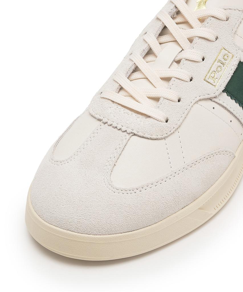 Polo Ralph Lauren Heritage Aera Leather Suede Sneakers - White