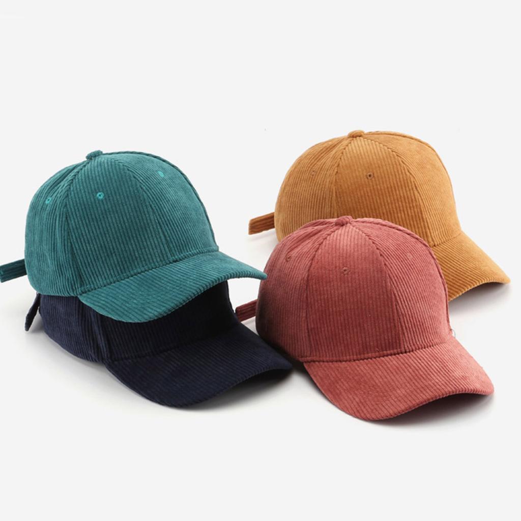 Вельветовая бейсболка для женщин и мужчин однотонная осенне-зимняя солнцезащитная шляпа спортивные кепки-снэпбэки теплая модная головной убор