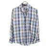 BELGRADE 60s Vintage Check Pattern Long Sleeve Button Down Shirt S Blue Men's Used