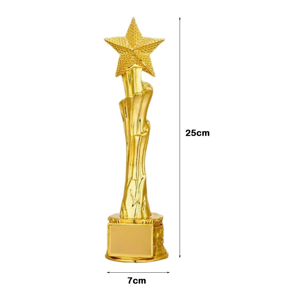 Crown Pentagram Competition Trophy Medal Golden Color Competition Award Children Award Prize