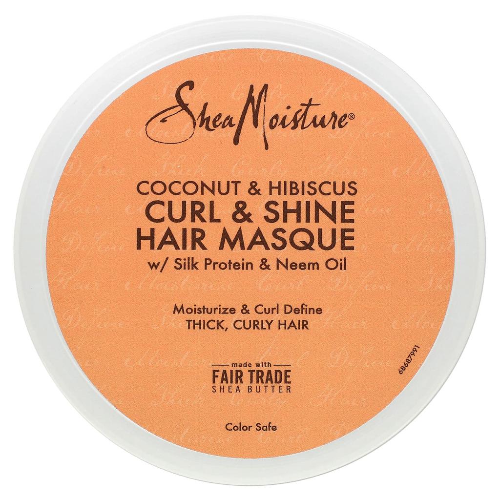 Curl & Shine Hair Mask, Coconut & Hibiscus, 326G(11.5Oz)
