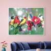 5D Diy Diamond Painting Birds Sitting In Rows Cross Stitch Set Full Diamond Embroidery Mosaic Art Picture of Rhinestones Decor Gift