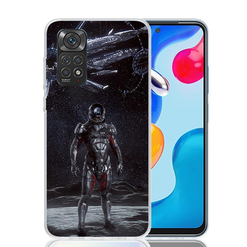 N7 Mass Effect Phone Case For Xiaomi Redmi Note 13 14 15 Pro Plus 12S 12 14S 11S 11E 10 10S 11 11T 5G 4G Cover Coque Redmi Note
