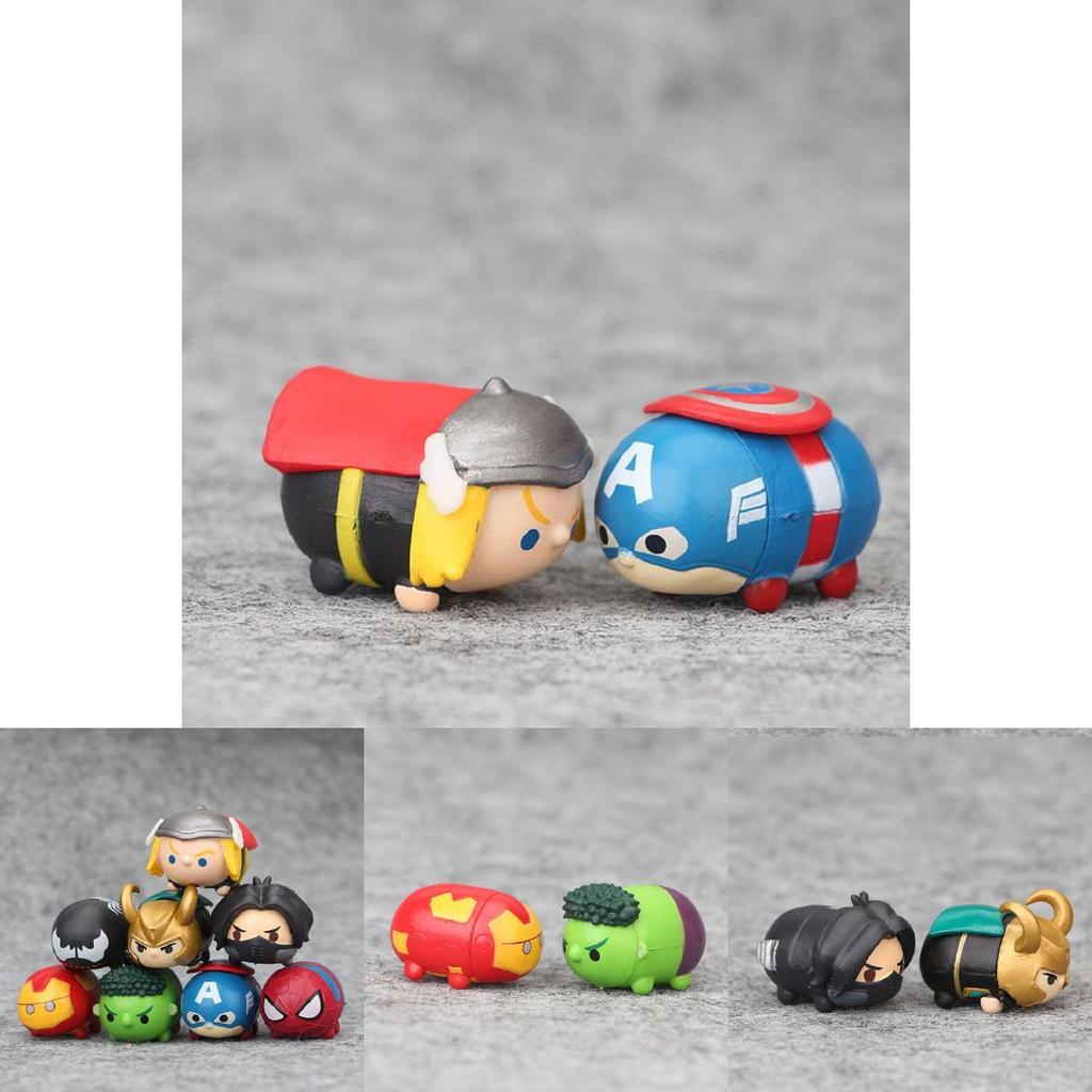 The Avengers Tsum Stack Vinyl Figures 8 Piece Set For Balancing And Stacking Fun