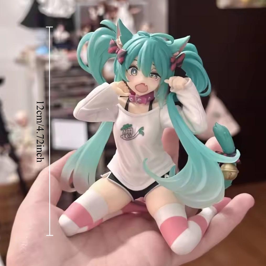 Hatsune Miku Figure Anime Girl Figure Desktop Decor Collectible Doll Present for Fans Future Vocaloid Statue Japanese Kawaii Otaku