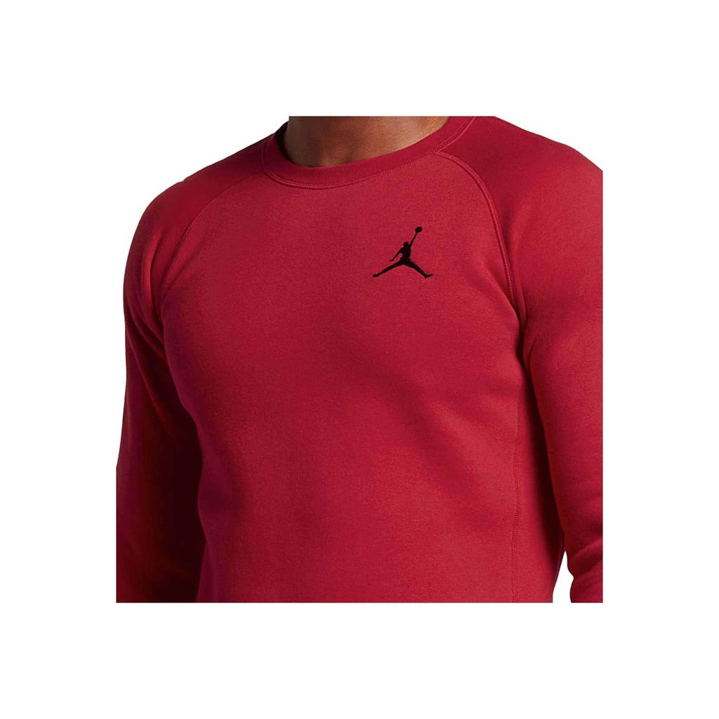 Nike Однотонный логотип с круглым вырезом и длинным рукавом, мужская толстовка, красный цвет 823069-687