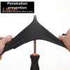 100Pcs Black Nitrile Disposable Gloves Medical Exam Latex Powder-Free Food Safe Textured Fingertips Anti-Slip Design Thick Gloves for Beauty Tattoo