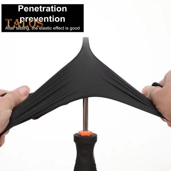 100Pcs Black Nitrile Disposable Gloves Medical Exam Latex Powder-Free Food Safe Textured Fingertips Anti-Slip Design Thick Gloves for Beauty Tattoo